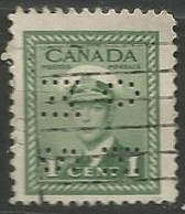 CANADA / PERFORE N° 205 OBLITERE - Perfin
