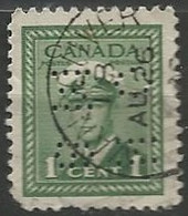 CANADA / PERFORE N° 205 OBLITERE - Perforadas