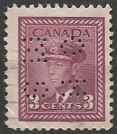 CANADA / PERFORE N° 208 OBLITERE - Perforadas