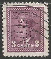 CANADA / PERFORE N° 208 OBLITERE - Perfins