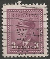 CANADA / PERFORE N° 208 OBLITERE - Perfins