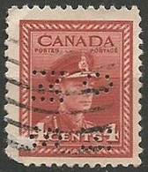CANADA / PERFORE N° 209 OBLITERE - Perfins