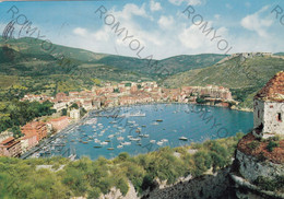 Delcampe - CARTOLINA  PORTO ERCOLE,GROSSETO,TOSCANA,COSTA D"ARGENTO,VEDUTA DELLA ROCCA,SPIAGGIA,VACANZA,VIAGGIATA 1973 - Grosseto