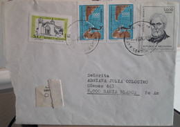 ARGENTINE, Enveloppe Envoyée à Bahia Blanca. Étiquette : Chapelle De Candonga, Guillermo Brown - Used Stamps