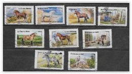 France 2013 Adhésifs N° 813/824 Sauf 818,821 Et 823 Oblitérés Chevaux - Gebraucht