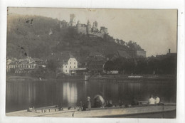 Wertheim (Allemagne, Bade-Wurtemberg) : CU Schmugglerboot Und Gesamtansicht Der Stadt Im 1920 (animé)  PF CP PHOTO RARE. - Wertheim