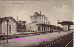 CPA Neuve D'époque - Environs De Sauzé Vaussais - Gare De St-Saviol - Sauze Vaussais