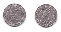 Germany 25 Pfennig 1910 A - 25 Pfennig