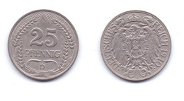 Germany 25 Pfennig 1910 D - 25 Pfennig