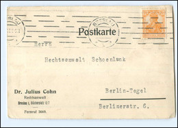 Y18782/ Dr. Julius Cohn (Judaika) Rechtsanwalt Breslau 1917 Postkarte AK - Schlesien