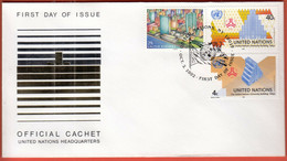 United Nations New York 1992 / Headquarters, University Building Tokyo / FDC - Lettres & Documents