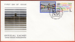 United Nations New York 1993 / Live Together In Peace / FDC - Lettres & Documents