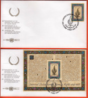 United Nations New York 1988 / Universal Declaration Of Human Rights / FDC - Covers & Documents