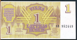 °°° LATVIJAS 1 RUBLIS 1992 UNC °°° - Latvia