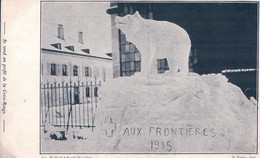 Les Verrières NE, Occupation Des Frontières 1915, Ours Modelé Dans La  Neige (19.5.1915) - Les Verrières