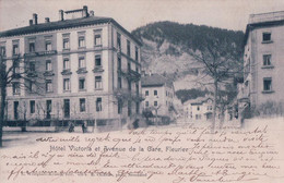 Fleurier NE, Hôtel Victoria Et Avenue De La Gare (7.1.1905) - Fleurier