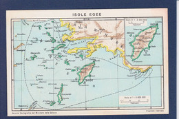 CPA Italie Colonie Afrique Noire Non Circulé Maps Isole Egee - Sonstige & Ohne Zuordnung