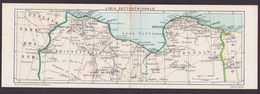 CPA Italie Colonie Afrique Noire Non Circulé Maps Carte Double Libia Settentrionale - Autres & Non Classés