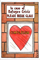 (5 H 55) Heart - Compassion (cartoon) Refugeec Crisis - Non Classés