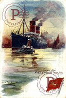 RMS CAMPANIA   CUNARD LINE WHITE STAR - Passagiersschepen