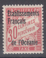 Oceania Oceanie 1926 Timbres-taxe Yvert#4 Mint Never Hinged - Ongebruikt