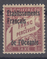 Oceania Oceanie 1926 Timbres-taxe Yvert#7 Mint Never Hinged - Ongebruikt