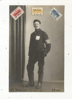 JC, Cp , Carte Photo H. Wachenfeld ,Hofgeismar, Hesse, Militaria , 1917 , 3 Vignettes , Vierge - Personajes