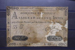 BILLETS - Assignat De Cinq Livres - Dans L'état - L 122937 - Assegnati