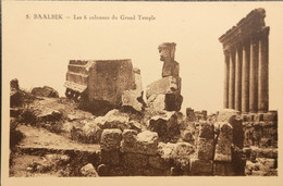 Libanon - Baalbek // Les 6 Colonnes Du Grand Temple 19?? - Líbano