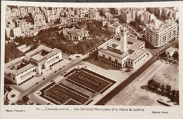 Casablanca // Les Services Municipal Et La Palais De Justice (Aero Photo) 19?? - Casablanca