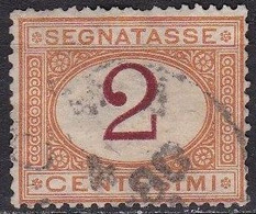 Italy 1870/ 94 Postage Due 2 Centissimi Orange / Carmine  Mi. P 4 - Taxe