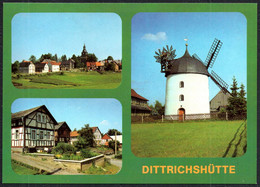 F7978 - TOP Dittrichshütte OT Braunsdorf Windmühle - Bild Und Heimat Reichenbach - Rudolstadt