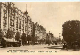 Reims * La Place Drouet D'erlon * Hôtel Du Lion D'or - Reims