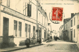 Chantonnay * La Rue Nationale * Postes Ptt - Chantonnay