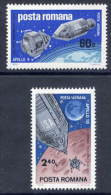 ROMANIA 1969 Apollo 9 And 10 Space Projects 4 MNH / **   Michel 2779-80 - Ungebraucht