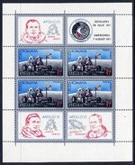 ROMANIA 1971 Apollo 15 Space Flight Block MNH / **.  Michel Block 88 - Hojas Bloque