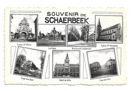 Schaarbeek   *   Souvenir De Schaerbeek (Multiview) Gare - Boulevard Lambermont - Cage Des Ours Etc.. - Schaerbeek - Schaarbeek