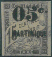 88117 - MARTINIQUE - STAMPS: Yvert  # 20 With ERROR Not Catalogued  - MLH Mint - Altri & Non Classificati