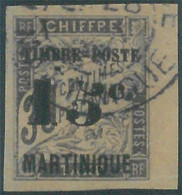 88118 - MARTINIQUE - STAMPS: Yvert  # 22b With ERROR Shown In SCHELLER -  USED - Other & Unclassified