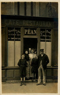 Paris 11ème * Carte Photo * Devanture Café Restaurant PEAN Rue Keller * Commerce * 1906 - Paris (11)