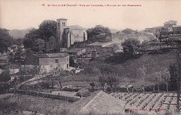 SAINT HILAIRE                          VUE DU CLOCHER. EGLISE ET LES REMPARTS - Saint Hilaire