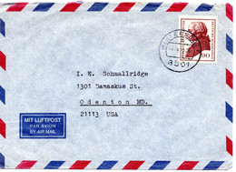 59228 - Bund - 1977 - 90Pfg Kant EF A LpBf WINTERSDORF -> Odenton, MD (USA) - Covers & Documents