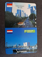 INDONESIA MAGNETIC/TAMURA  40 UNITS   JAKARTA /ROTTERDAM   SPECIAL ISSUE  (RRR) 40 UNITS     MINT Card   **9628 ** - Indonesië