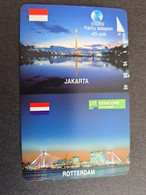 INDONESIA MAGNETIC/TAMURA  40 UNITS   JAKARTA /ROTTERDAM   SPECIAL ISSUE  (RRR) 40 UNITS     MINT Card   **9629 ** - Indonesië