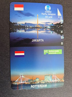 INDONESIA MAGNETIC/TAMURA  40 UNITS   JAKARTA /ROTTERDAM   SPECIAL ISSUE  (RRR) 40 UNITS     MINT Card   **9629 ** - Indonesia