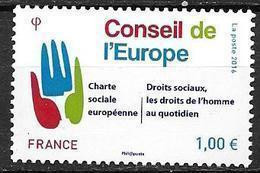 France 2016 Service N° 168 Neuf Conseil De L'Europe à La Faciale + 10% - Nuevos
