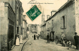 Pleumartin * La Rue Principale Du Village * Boucherie * Villageois - Pleumartin