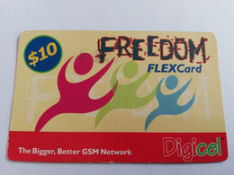 BARBADOS   $10   DIGI CEL FLEXCARD 07-01-2009   Prepaid Fine Used Card  **9642** - Barbados