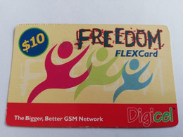 BARBADOS   $10   DIGI CEL FLEXCARD 07-01-2009   Prepaid Fine Used Card  **9642** - Barbades