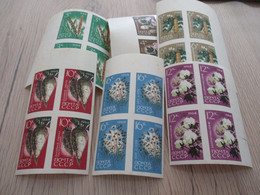 RUSSIA RUSSIE 1964 Flowers Fleurs Umperfored Non Dentelés 6 Blocs Avec Rousseurs - Nuovi